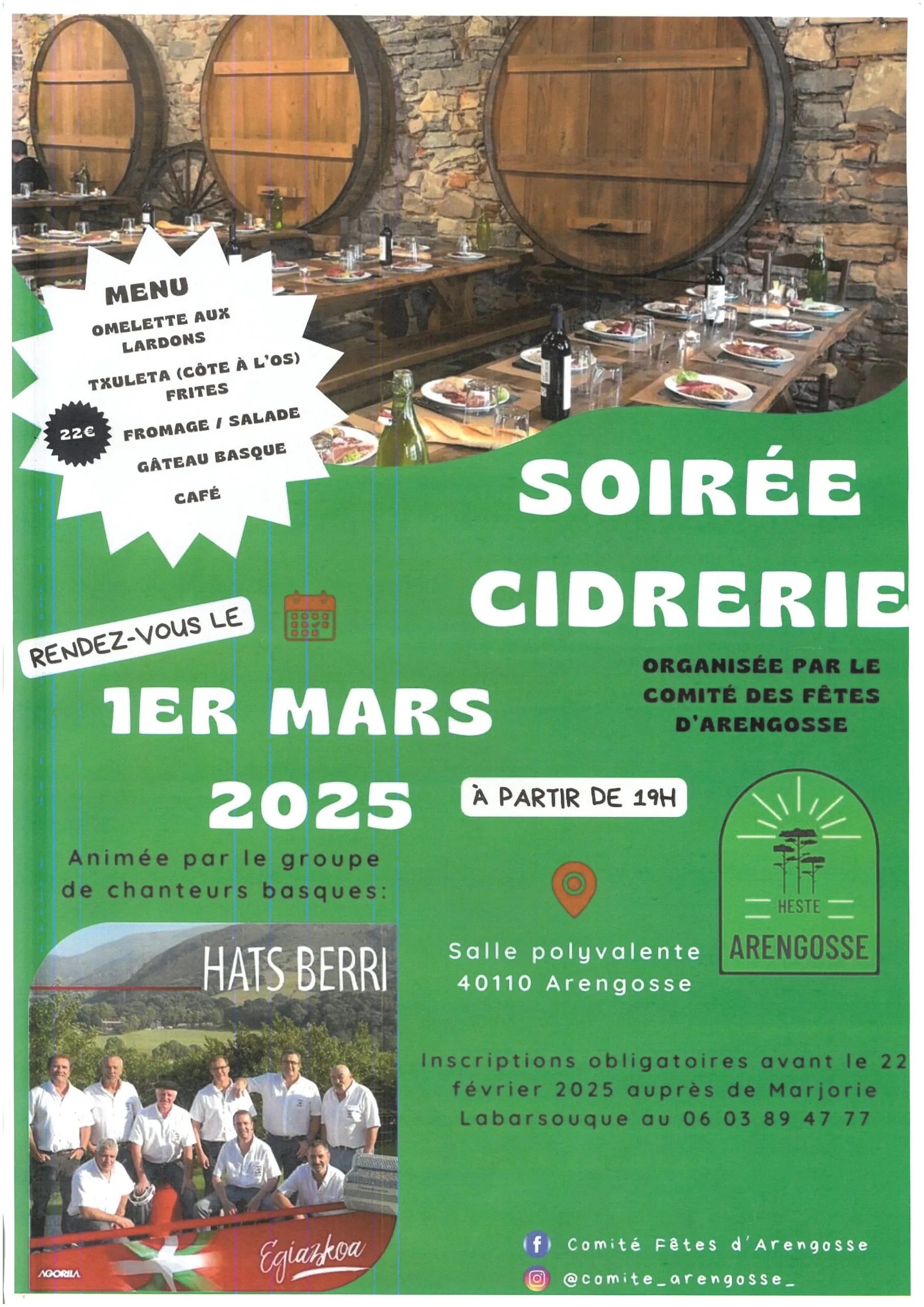 Soirée cidrerie