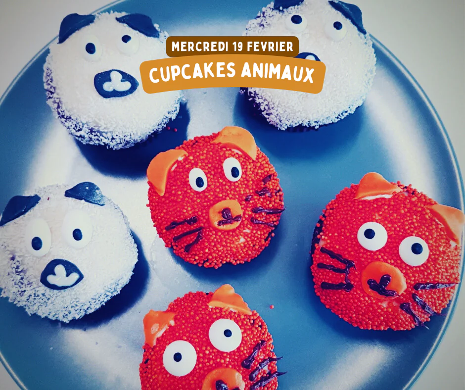 Atelier patisserie Cupcakes animaux