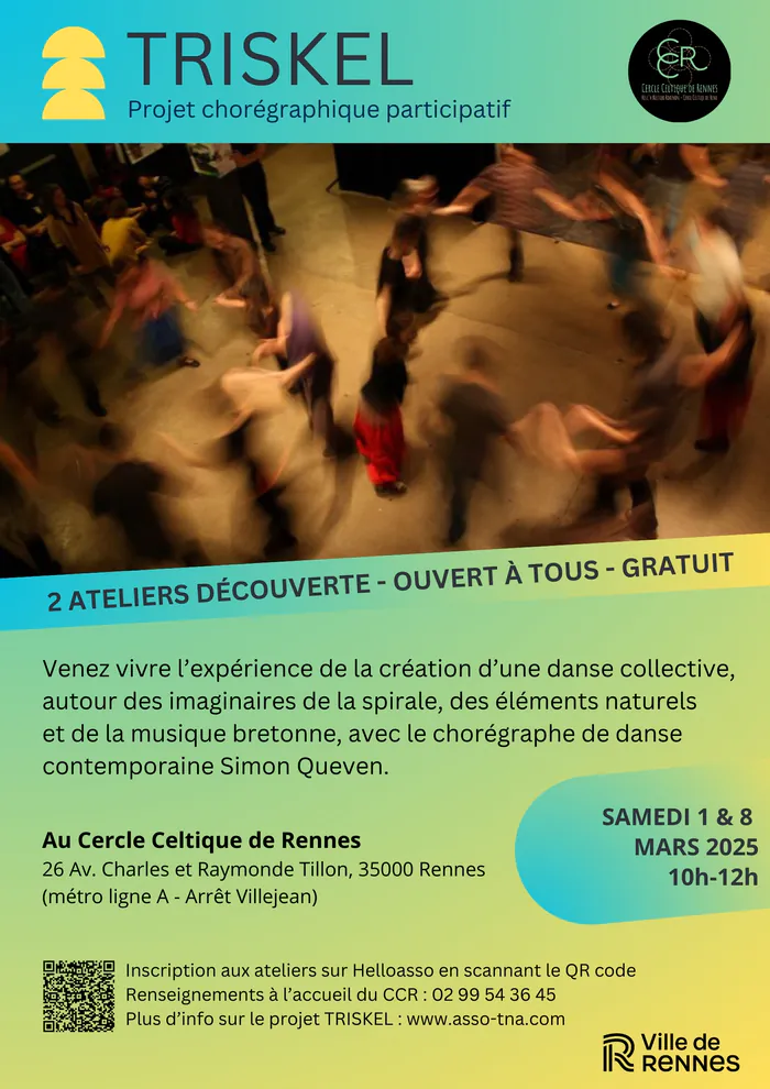 Sortir à Rennes, Atelier découverte Triskel Cercle Celtique de Rennes 1 et 8 mars