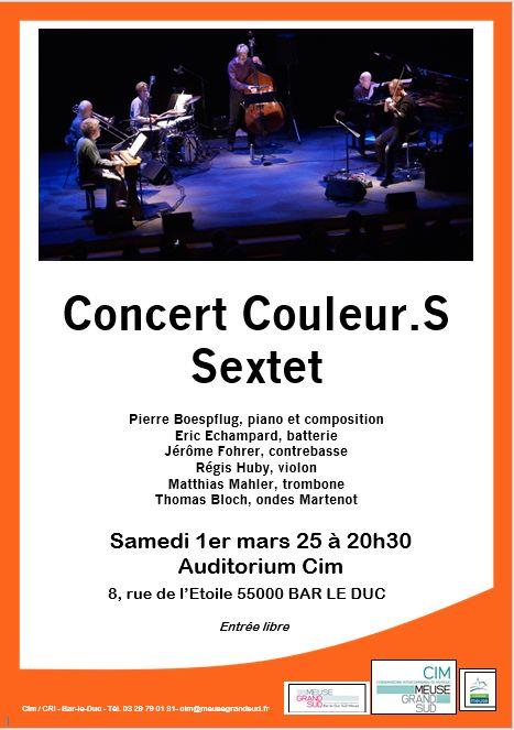 CONCERT COULEUR.S SEXTET