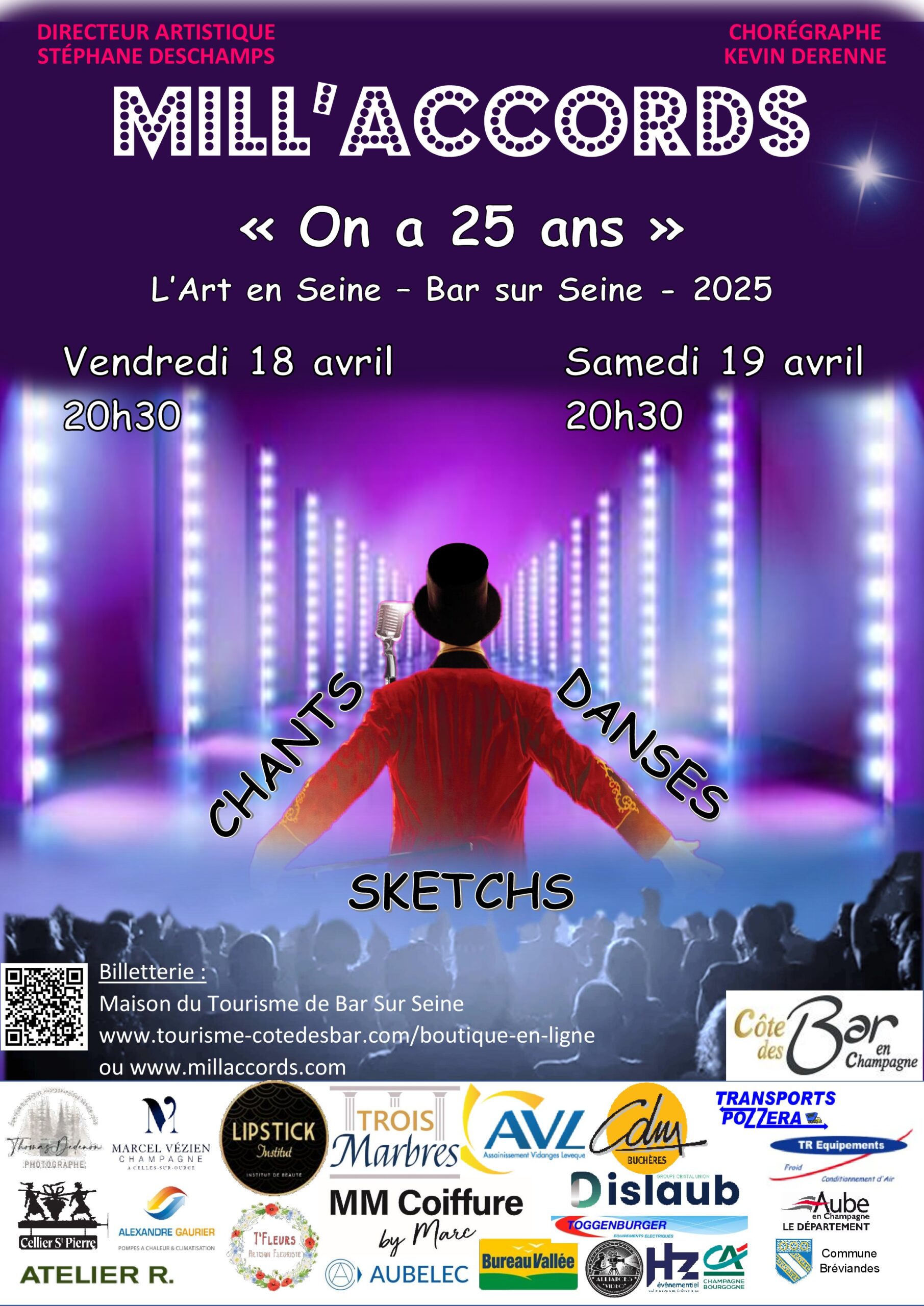 Spectacle de la troupe Mill'Accords "On a 25 ans"