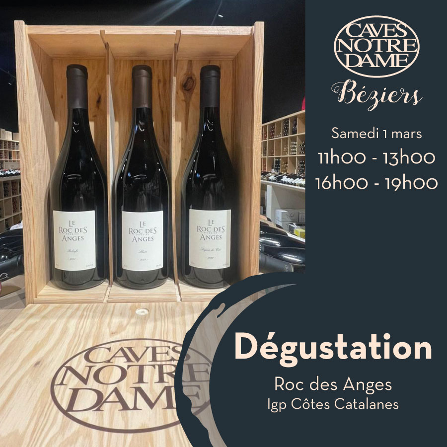 DEGUSTATION DES VINS DU DOMAINE DU ROC DES ANGES