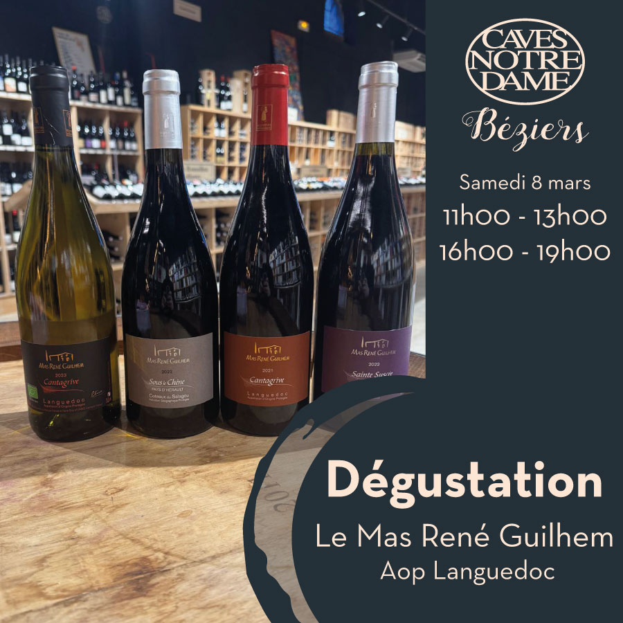 DEGUSTATION DES VINS DU MAS RENÉ GUILHEM