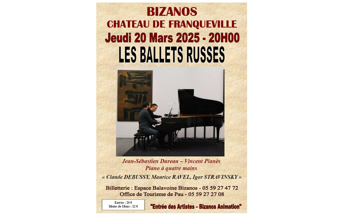 Piano à 4 mains Les Ballets Russes