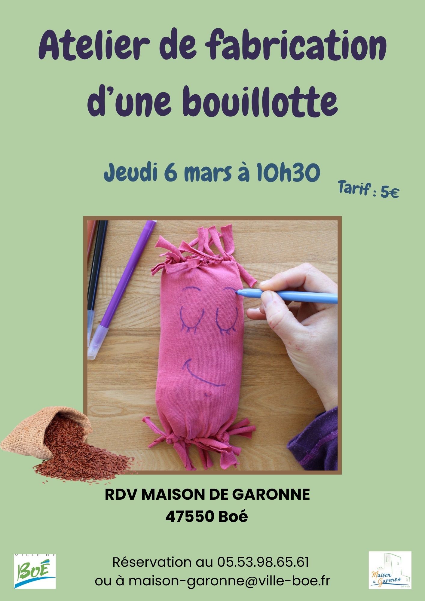 Atelier de fabrication d'une bouillotte