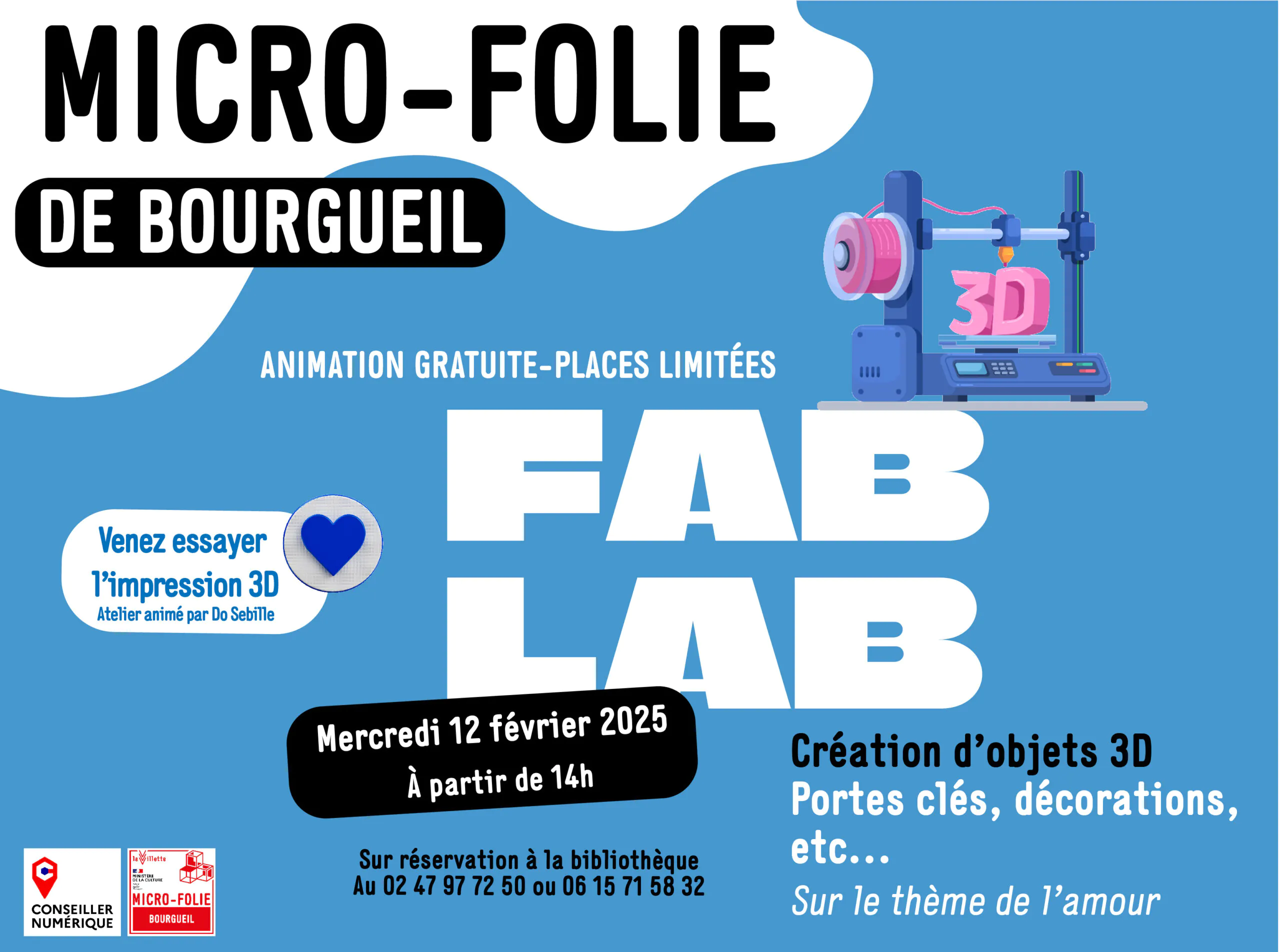 Animation FabLab Impression 3D