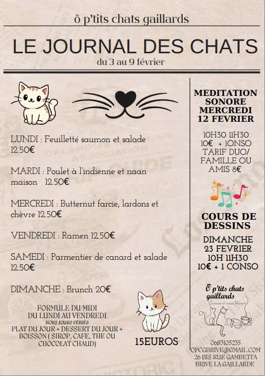 Médiation sonore (Ô p'tits chats gaillards)