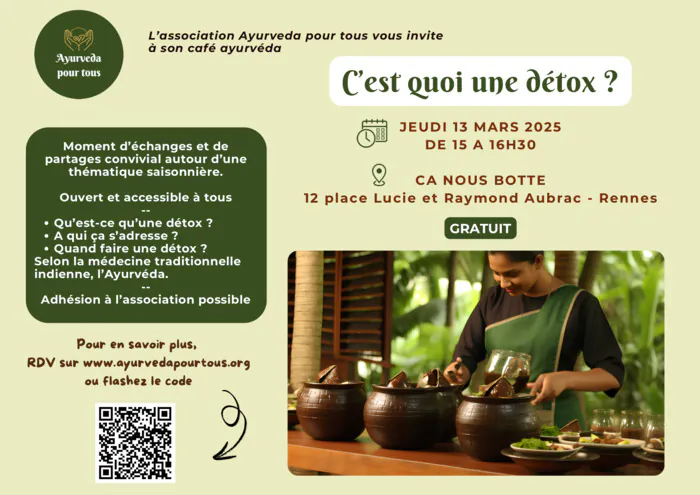 Café Ayurveda - la détox Café Ça nous botte Rennes