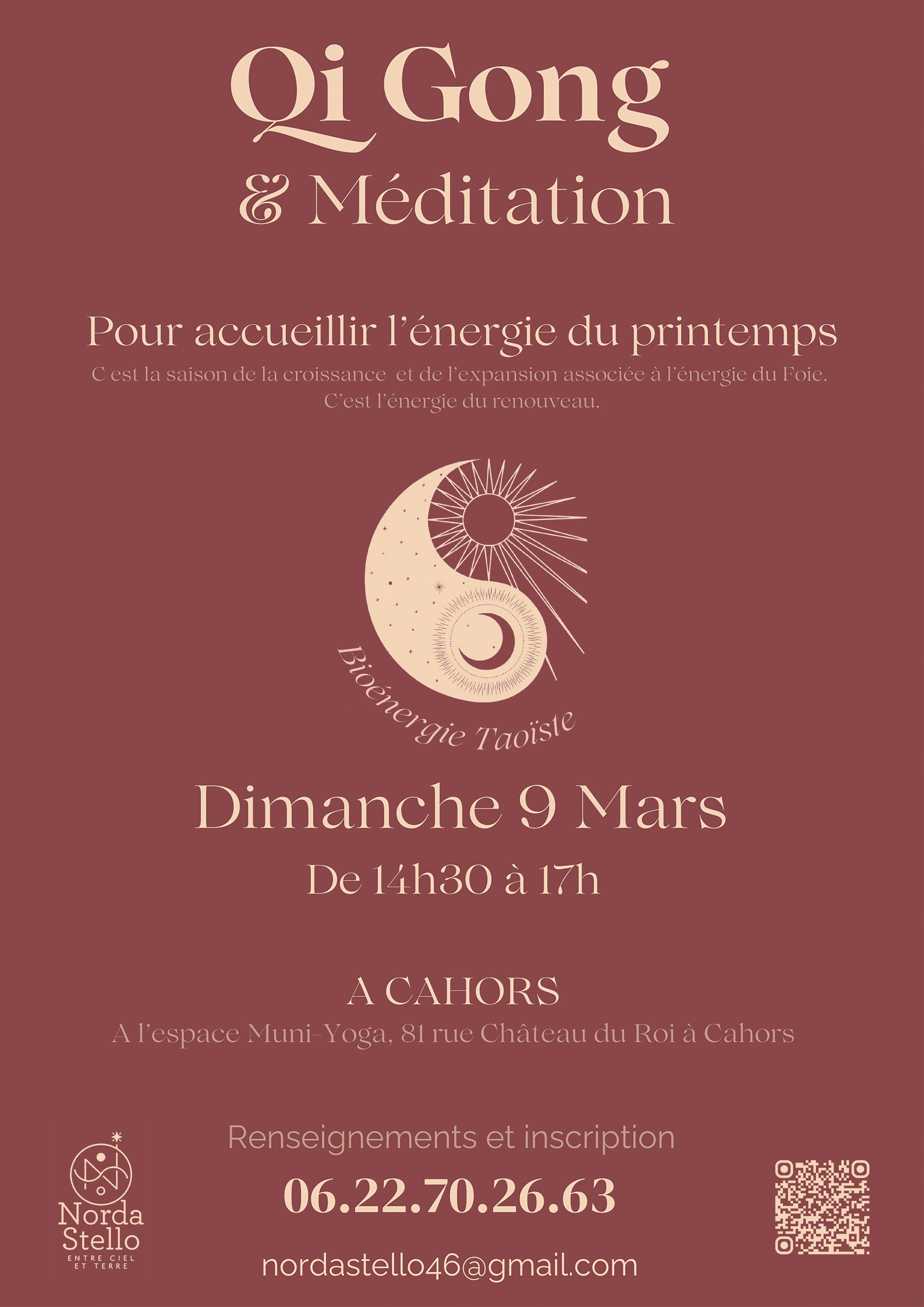 Stage de Qi Gong & Méditation Accueillir l’Énergie du Printemps