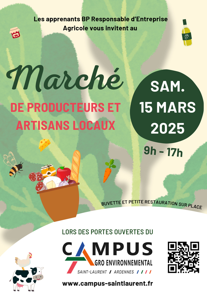 Marché des Producteurs et Artisans Locaux Campus Agro Environnemental de Saint-Laurent Saint-Laurent