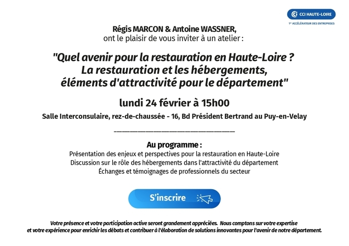 Quel avenir pour la restauration en Haute-Loire ? La restauration et les hébergements