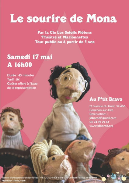 LE SOURIRE DE MONA THEÂTRE ET MARIONNETTES