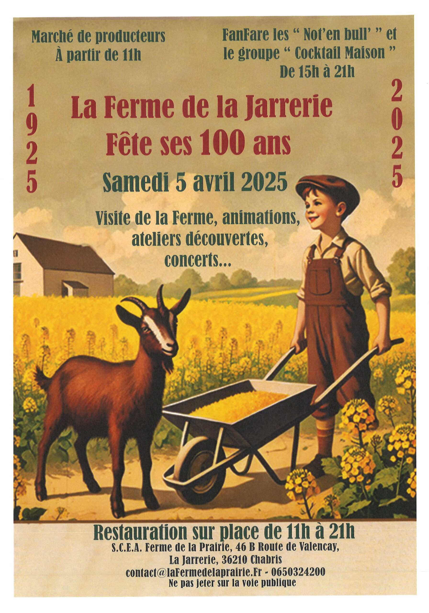 La Ferme de la Jarrerie fête ses 100 ans