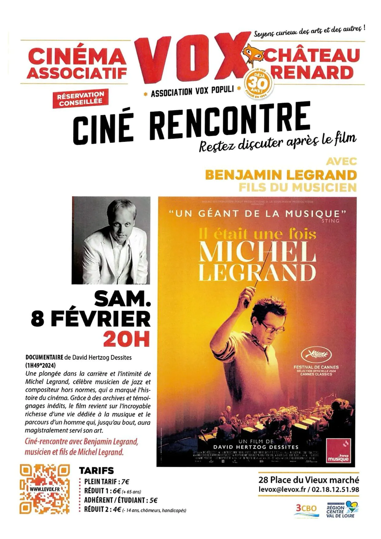 Ciné Rencontre "Il était une fois Michel Legrand"