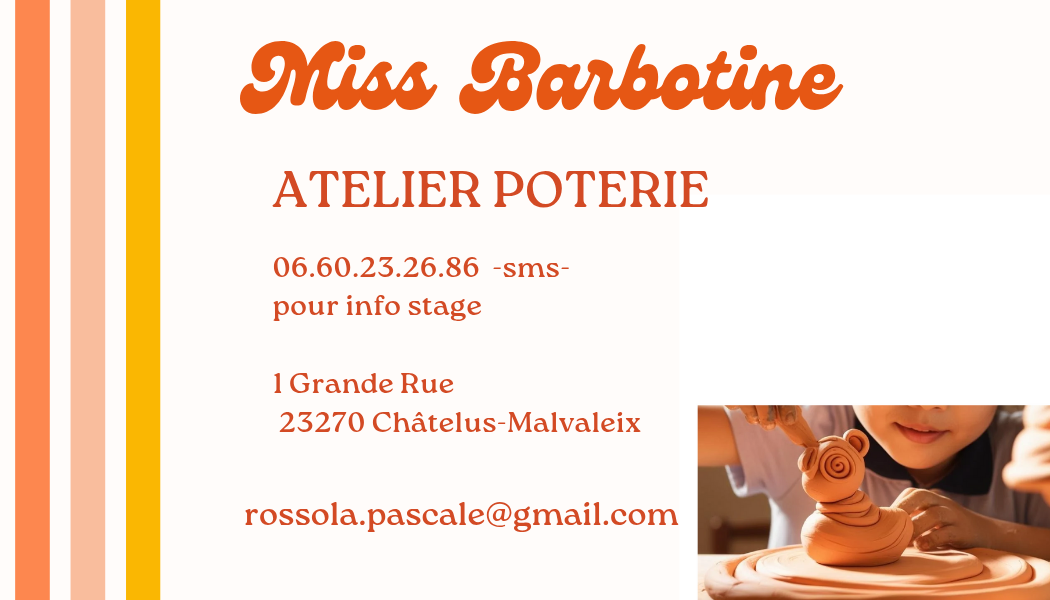 Ateliers Poterie enfants