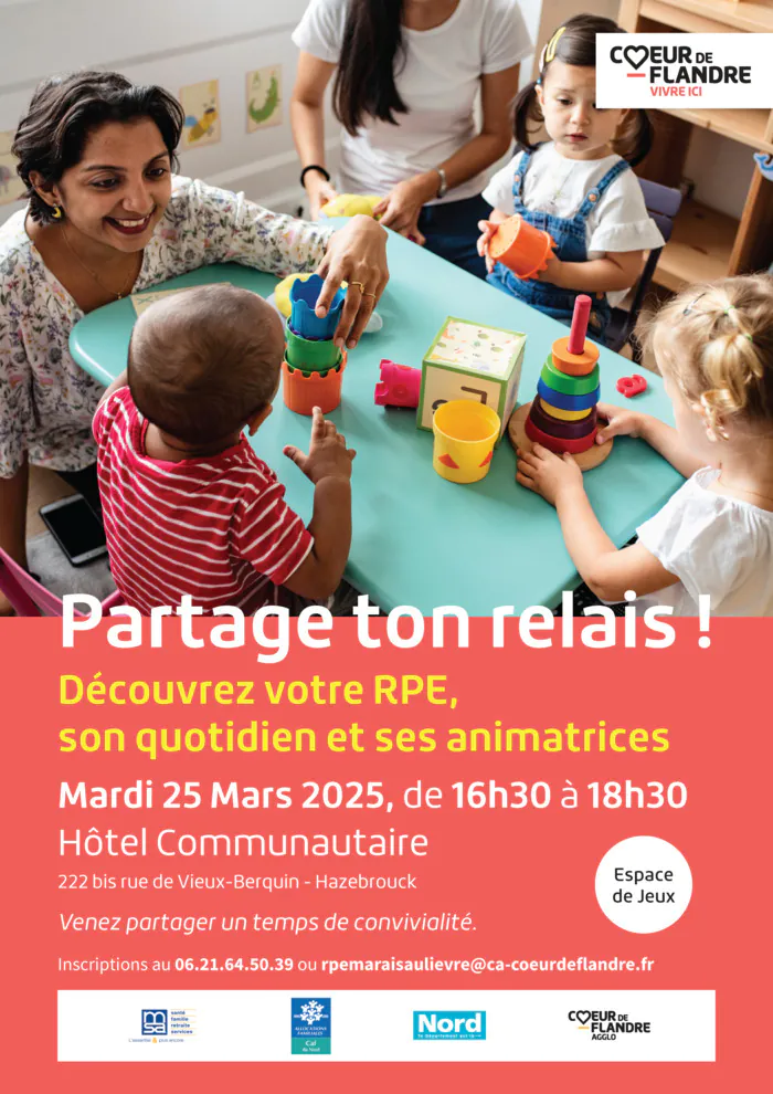 Découvrez le Relais Petite Enfance d'Hazebrouck Coeur de Flandre Agglo Hazebrouck