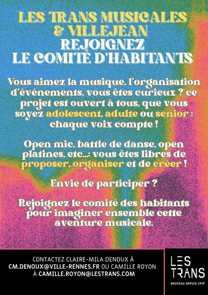 Comité d'habitants  Transmusicales  en résidence à Villejean 4 square d'Armagnac Rennes