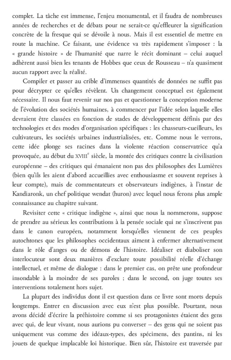Au commencement histoire Graeber Wengrow