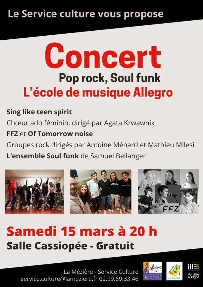 Concert Pop rock