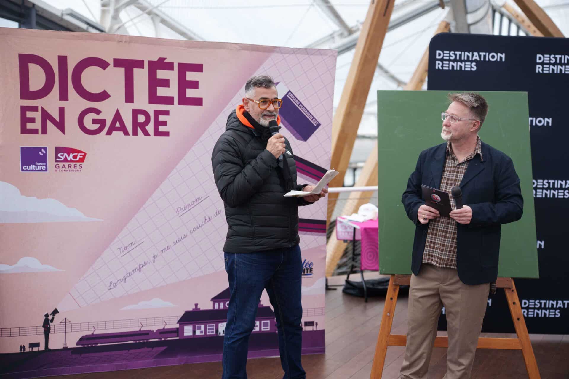 dictée en gare Rennes 