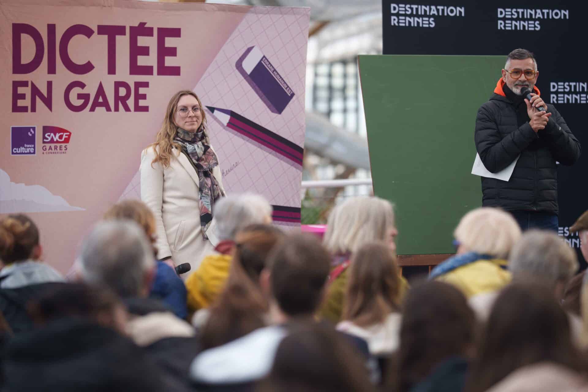 dictée en gare Rennes 