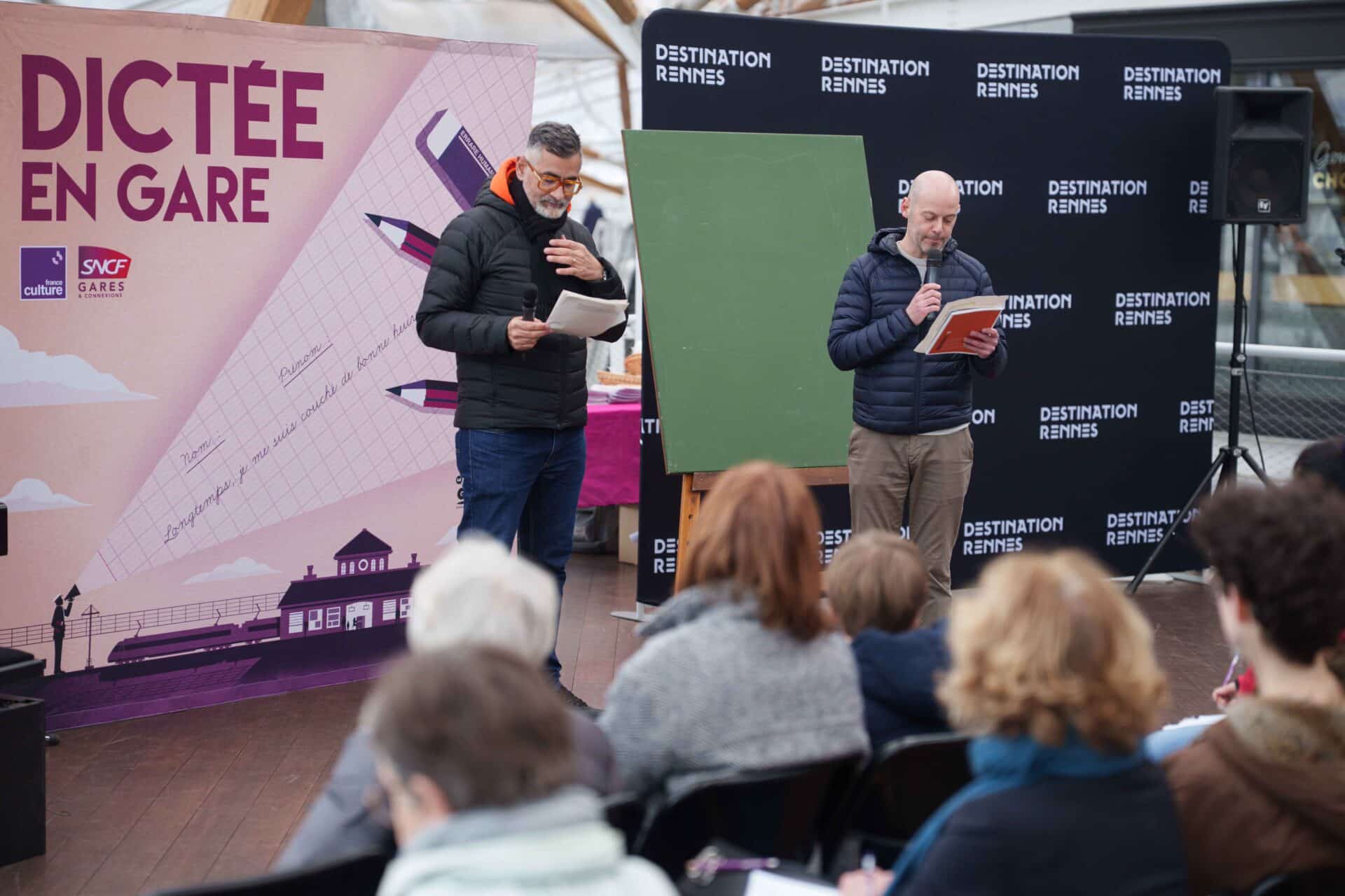 dictée en gare Rennes 