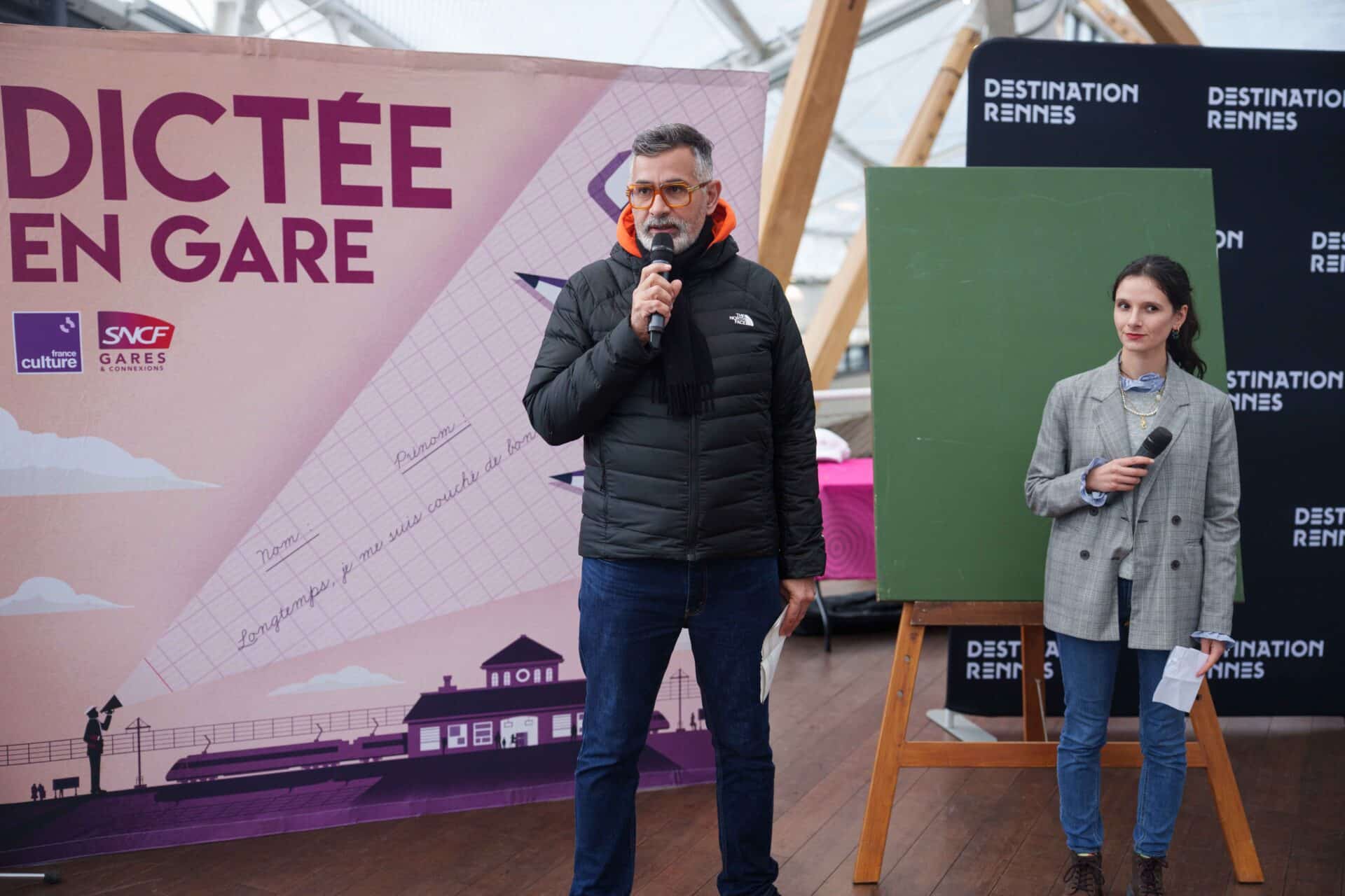 dictée en gare Rennes 