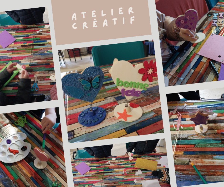 Atelier créatif "un cadeau pour mamie"