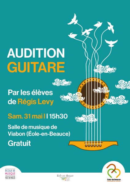 Audition de guitare par les élèves de l'EMI