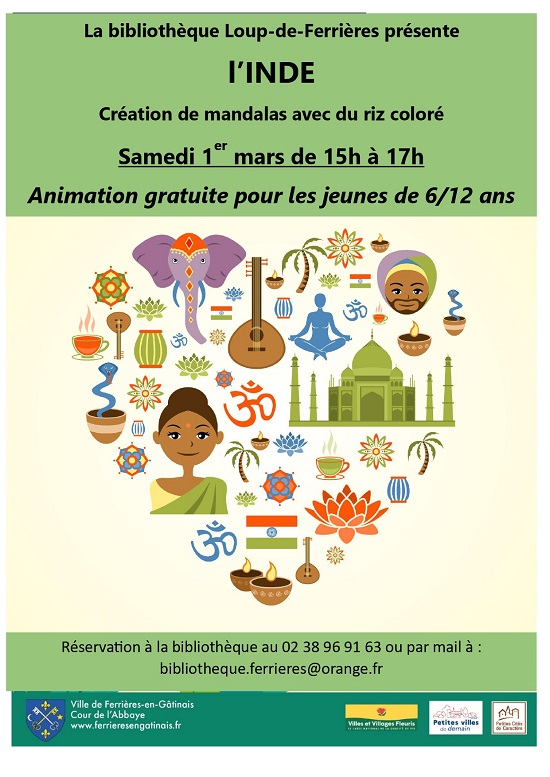 Animation bibliothèque l'Inde