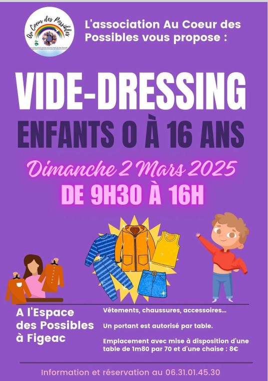 Vide-dressing à l' Espace des Possibles à Figeac