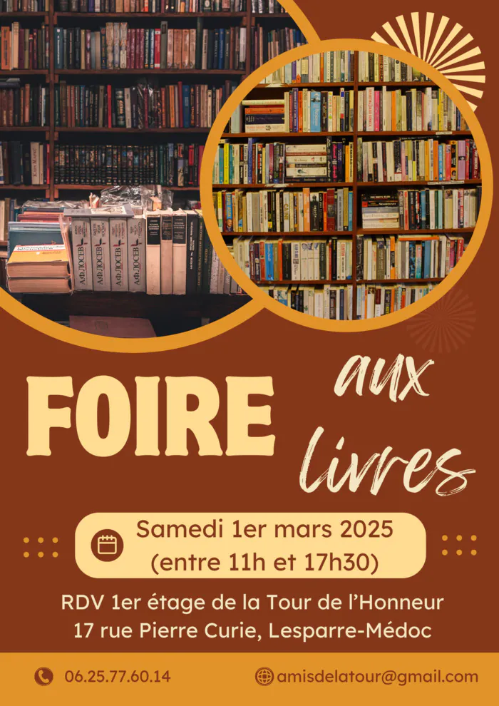 Foire aux livres à la Tour de l'Honneur de Lesparre-Médoc La Tour de l'Honneur