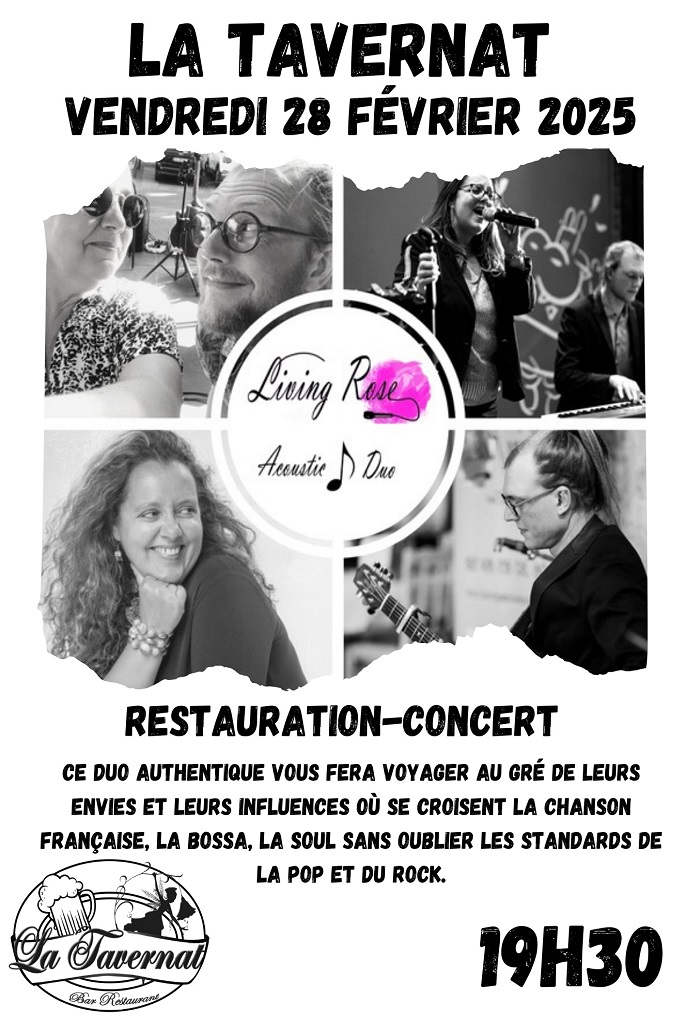 RESTAURATION CONCERT "LIVING ROSE ACOUSTIC DUO"