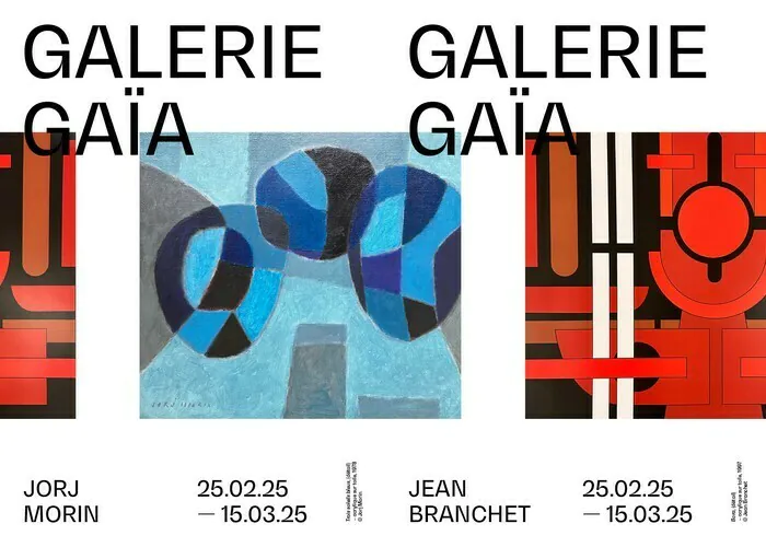 Jorj Morin et Jean Branchet – Exposition Galerie Gaïa  - art contemporain