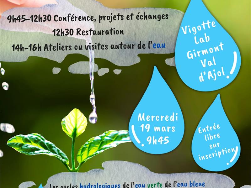 CONFÉRENCE 'ET SI NOUS POUVIONS CULTIVER L'EAU ?'