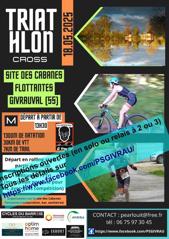 CROSS TRIATHLON DES CABANES FLOTTANTES