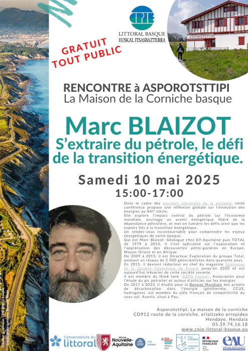 Rencontre avec Marc Blaizot S’extraire du pétrole le défi de la transition énergétique.