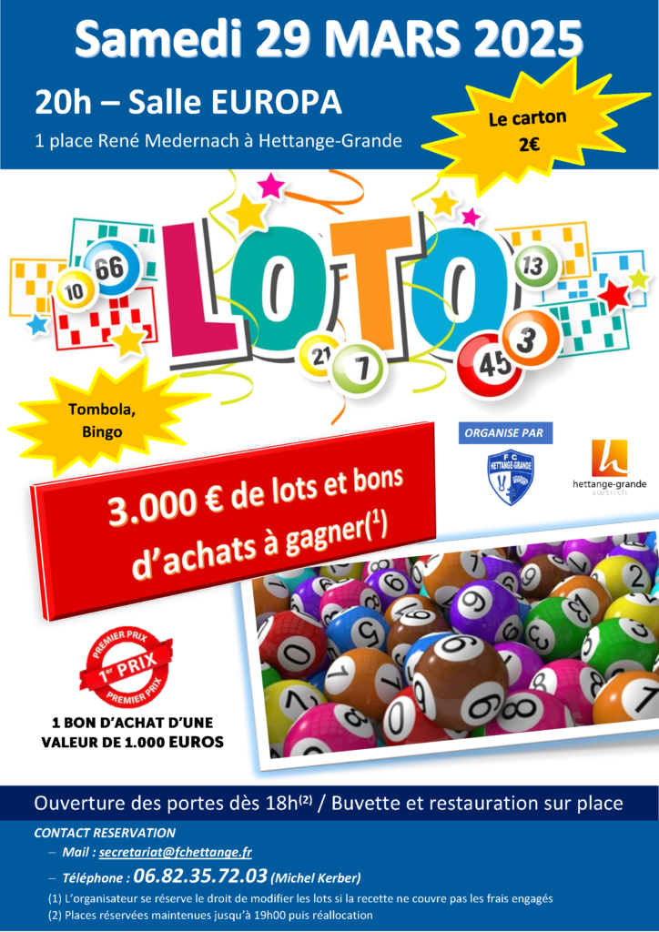 LOTO DU FC HETTANGE