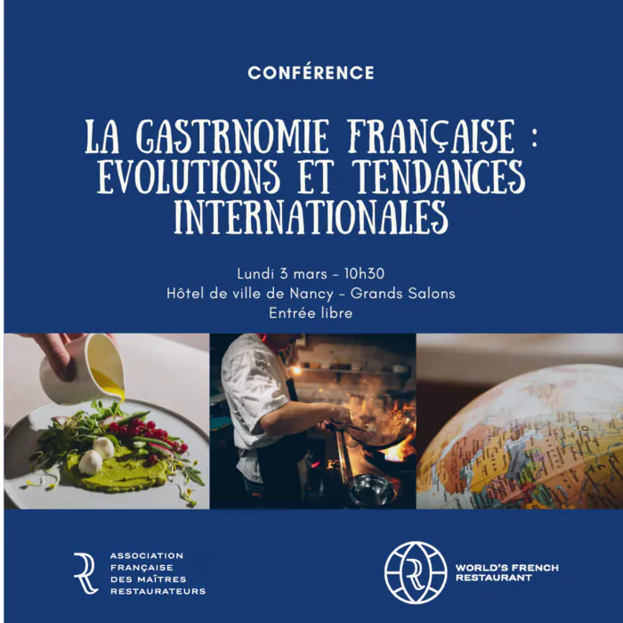 Conférence : La gastronomie française : évolutions et tendances internationales Hôtel de Ville