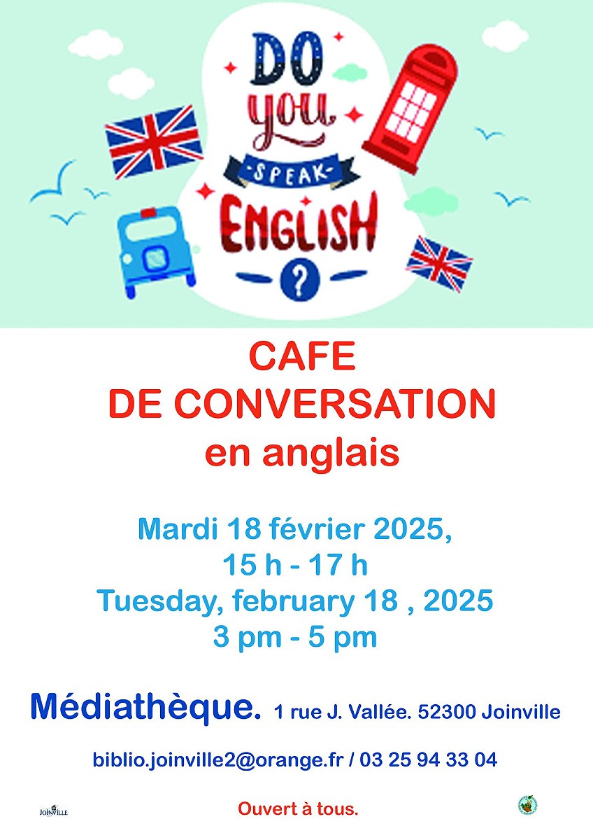 CAFÉ DE CONVERSATION EN ANGLAIS