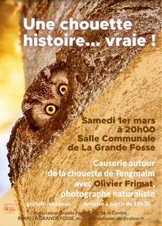 CAUSERIE UNE CHOUETTE HISTOIRE... VRAIE !