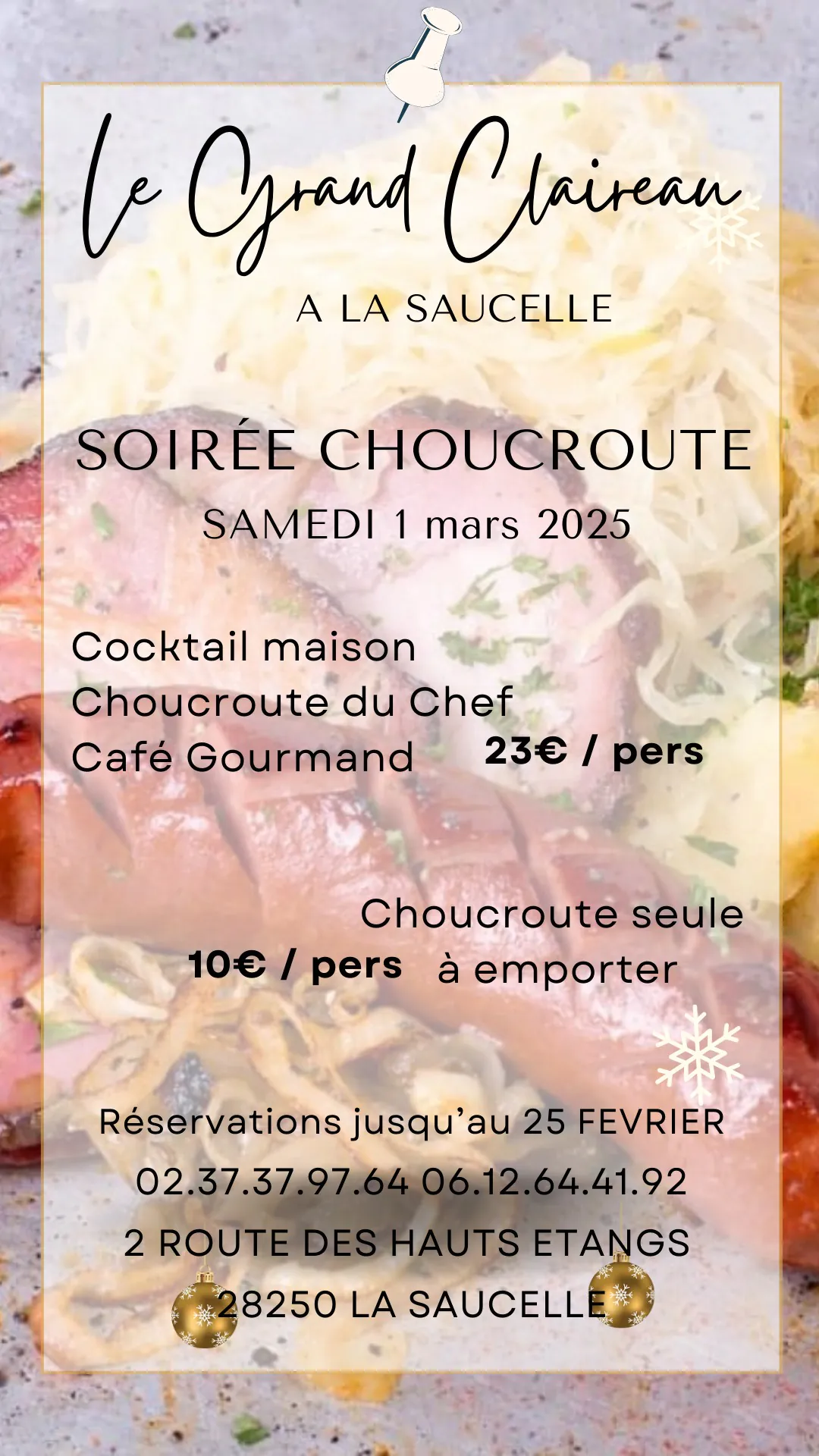 Soirée choucroute