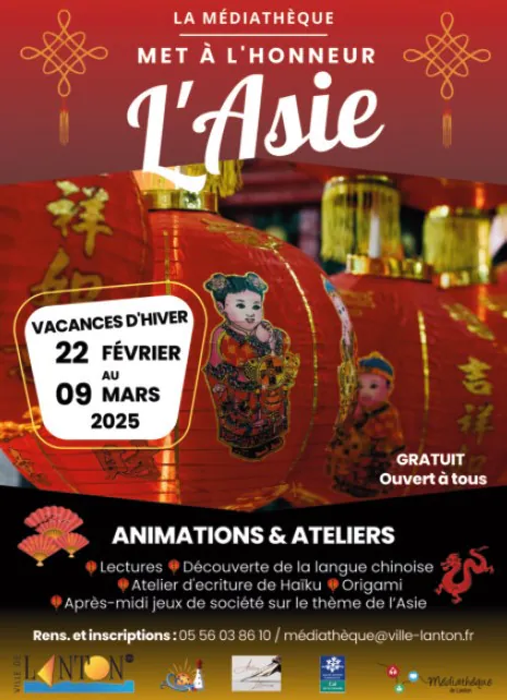 Animations et ateliers vacances l'Asie