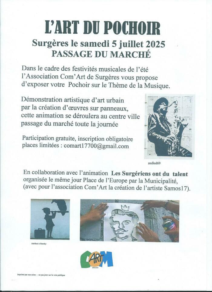 L'Art du Pochoir à Surgères 17 Passage du Marché Surgères Charente-Maritime Surgères