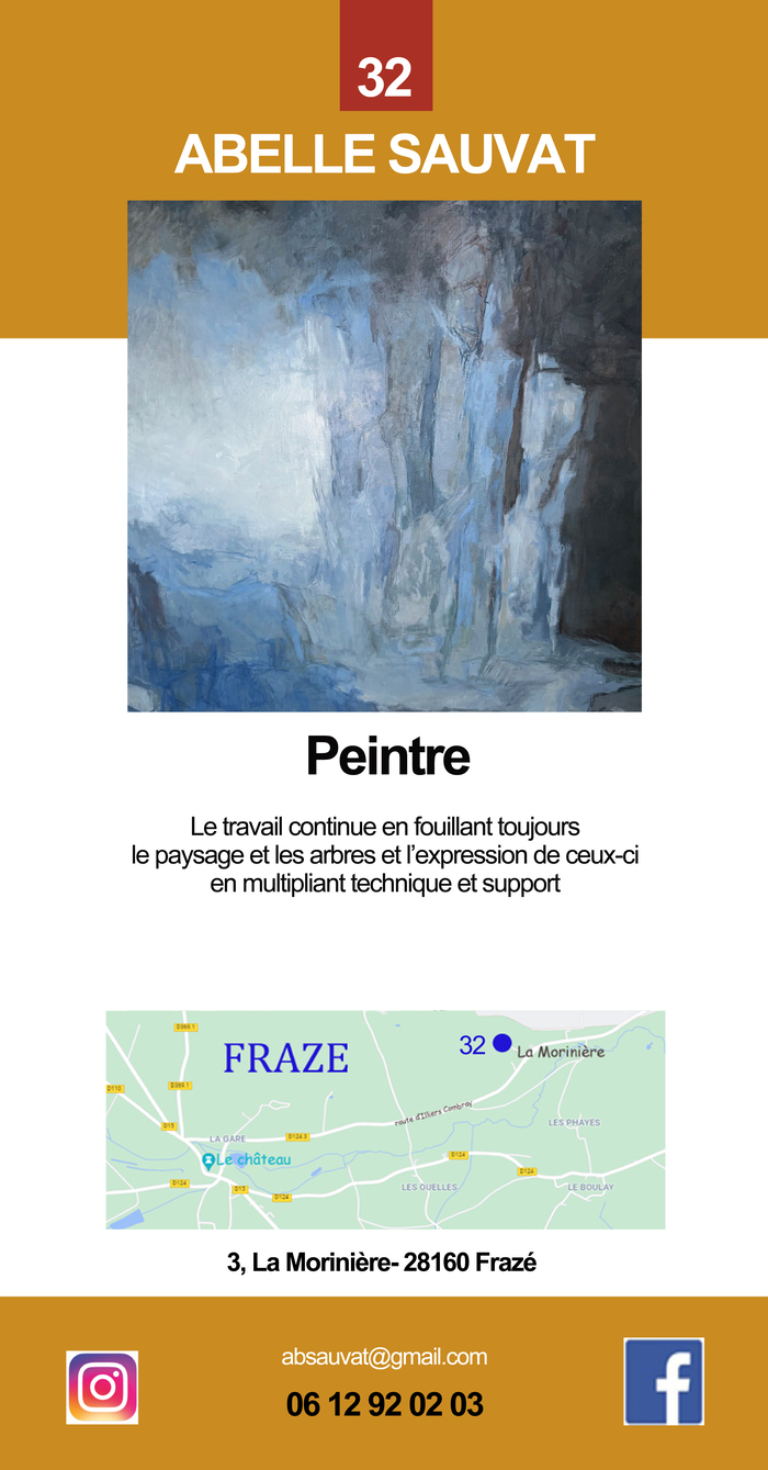 L'artiste peintre Abelle Sauvat ouvre son atelier Atelier de l'artiste Frazé