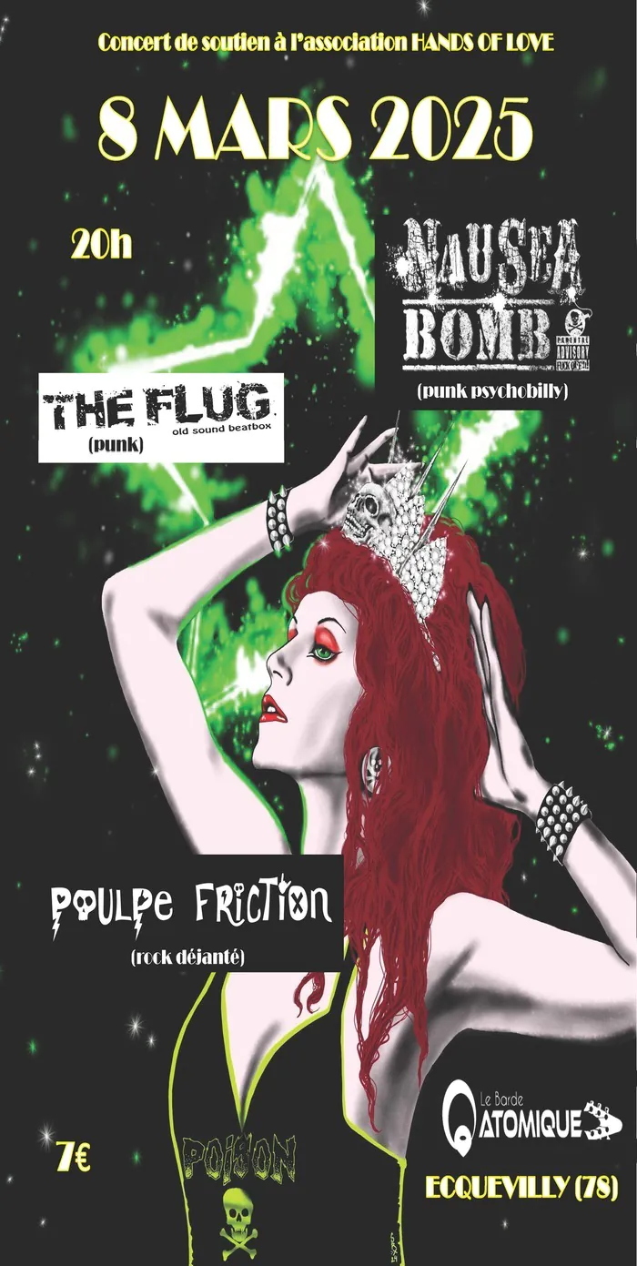 Poulpe Friction + Nausea Bomb + The Flug Le Barde Atomique 63 Lieu-dit Le Petit Parc Ecquevilly