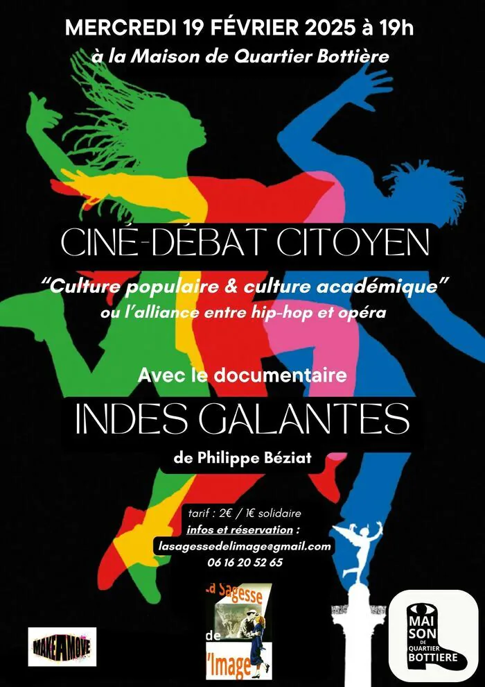 Indes galantes - ciné-débat citoyen suivi d'un pot amical / le 19 février 19h Le Pavillon maison de quartier Bottière