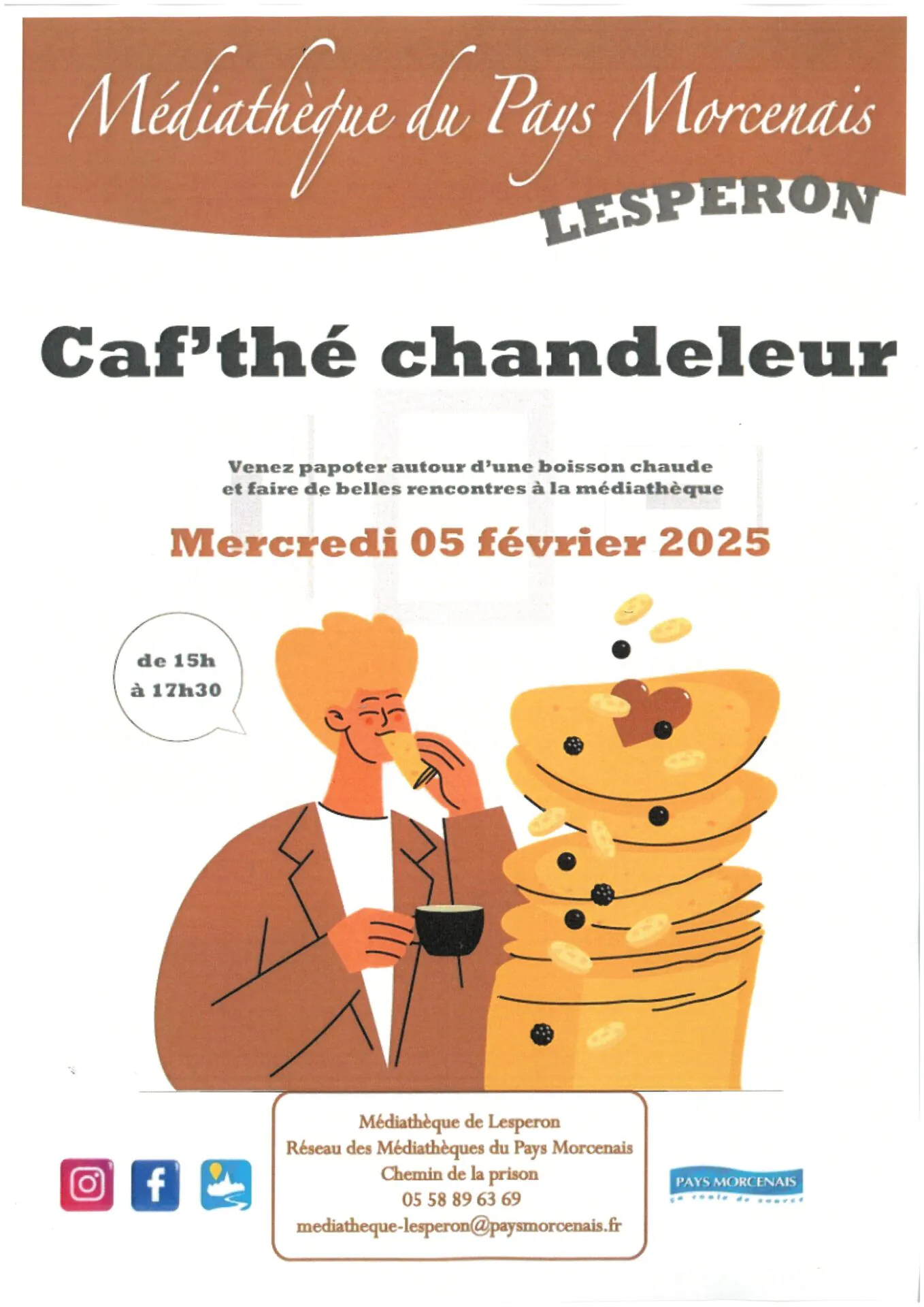 Caf'thé chandeleur Lesperon