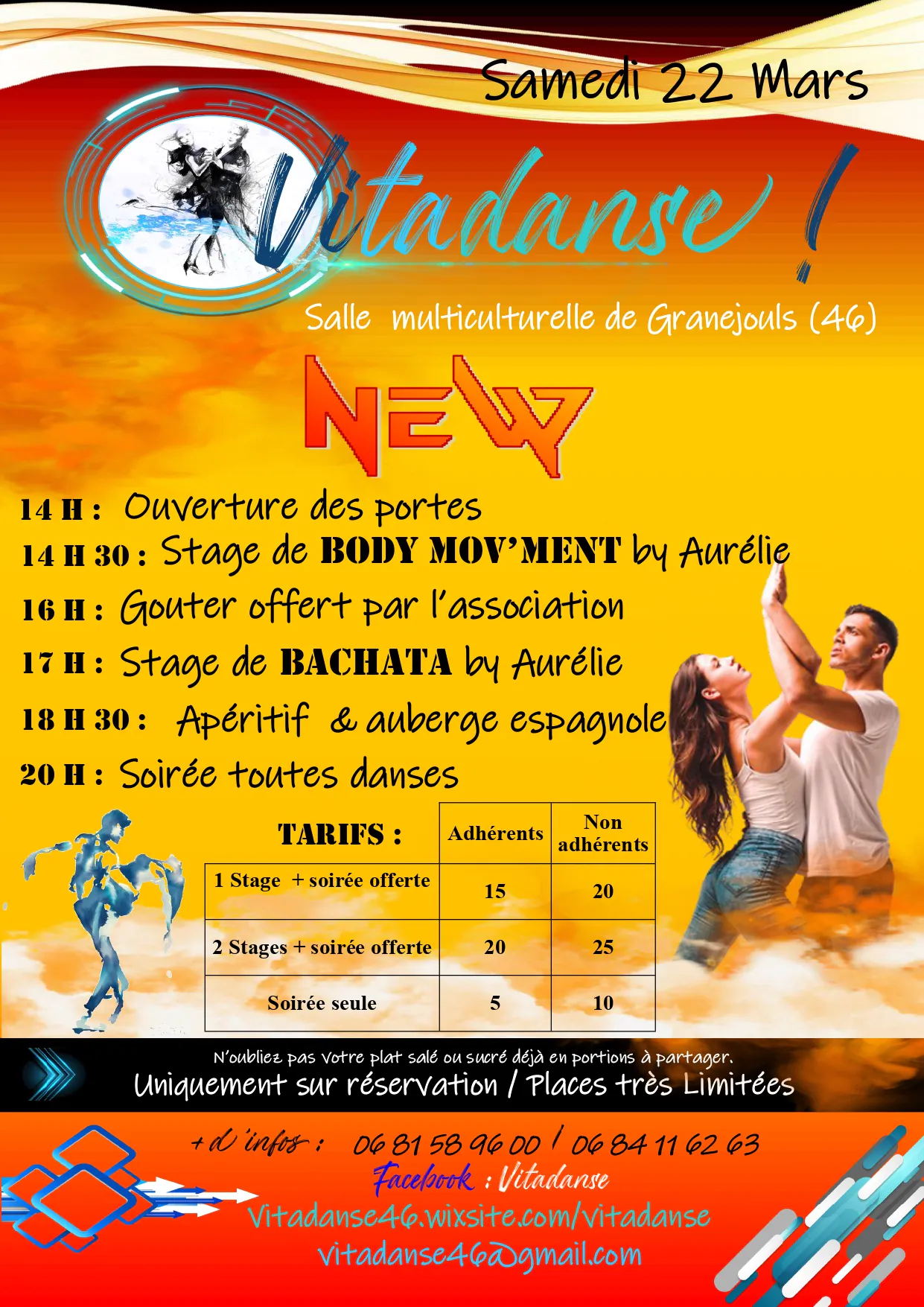 Stage de danse & soirée