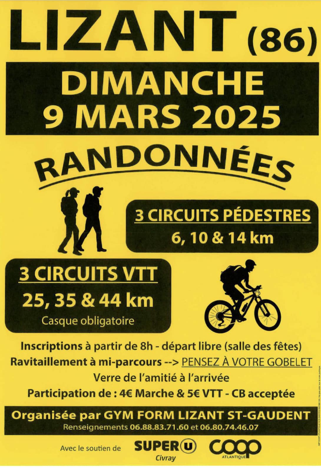 Randonnées pédestres et VTT